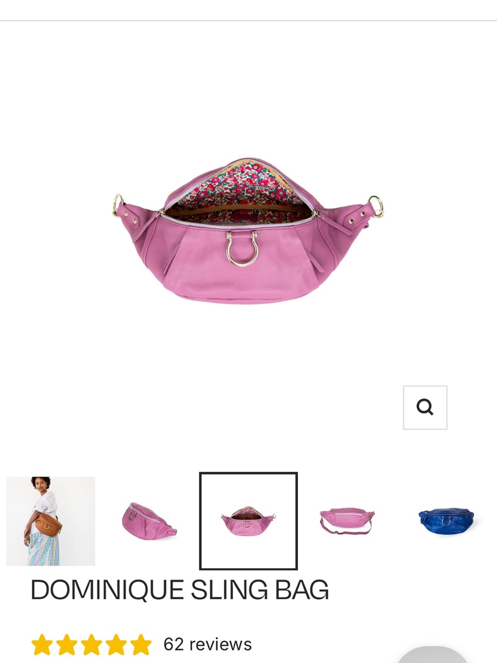 Sapahn Dominique lilac belt bag - Picture 4 of 11